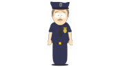 Mustached Officer - South Park