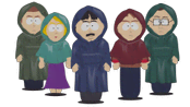 Parents in Rain Ponchos - South Park