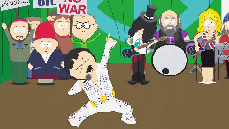 Bleeding Heart Rock Protest Song Vs. Pro War Country Song - Season 7 Episode 1 - South Park