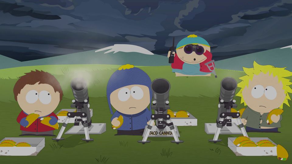 FIRE THE TACO LAUNCHERS! - Season 19 Episode 1 - South Park
