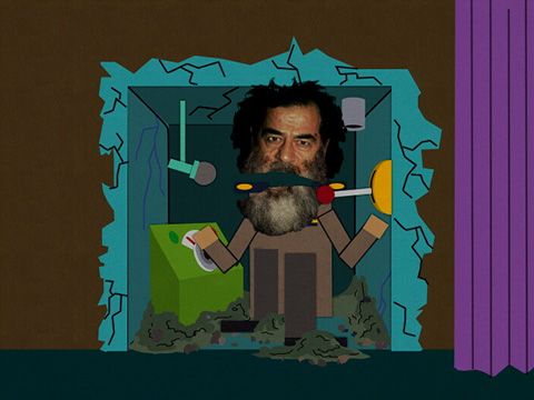 Saddam Hussein Is Behind The Curtain - Season 7 Episode 15 - South Park